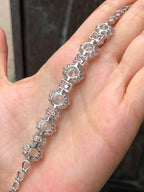 Icy Jadeite Cabochon Bracelet (Glassy Variety) | Natural Type A Jadeite | ClassicJade Singapore