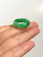 Green Jade Hololith Ring