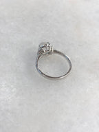 Icy Jade Cabochon Ring (Glassy Variety)