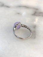 Lavender Jade Cabochon Ring