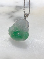 Green Jade Buddha Pendant