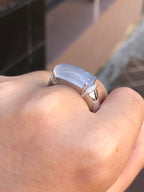 Icy Jade Saddle Ring