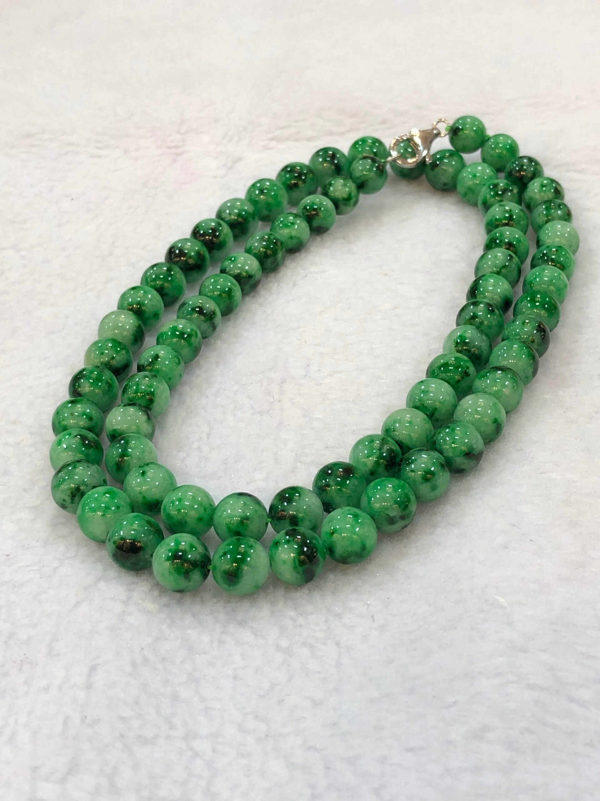 Green Jade Beads Necklace