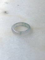 Natural Type A Icy Piao Hua Jadeite Hololith Ring | ClassicJade