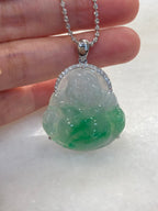 Green Jade Buddha Pendant