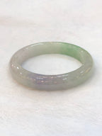 Icy Green With Lavender Jade Bangle