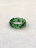 Green Jade Hololith Ring