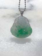 Green Jade Buddha Pendant