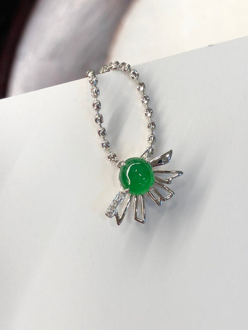 Green Jade Cabochon Pendant