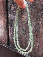 Icy Green Jade Beads Necklace