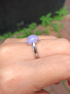 Lavender Jade Cabochon Ring