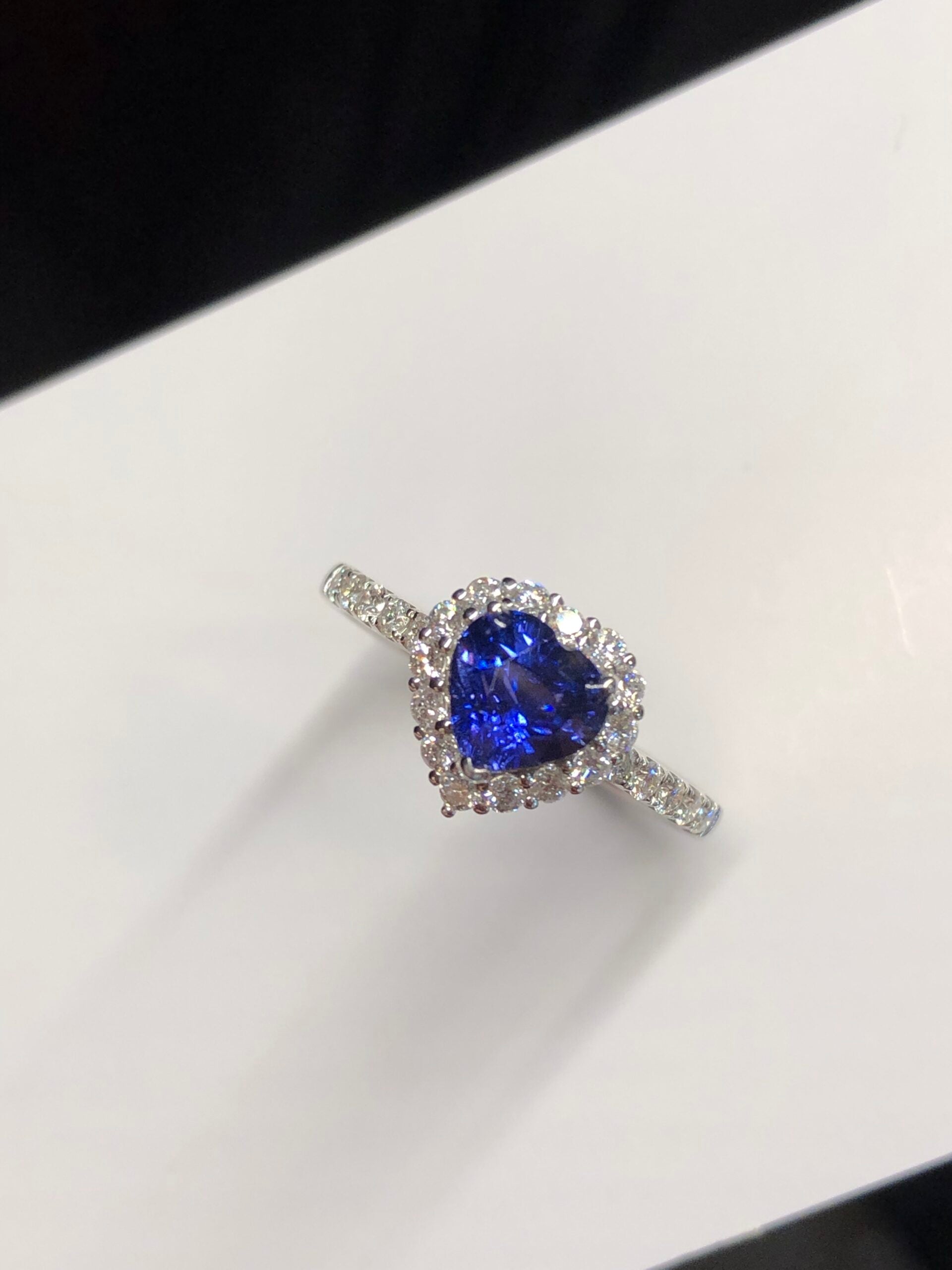 Unheated Royal Blue Sapphire Ring