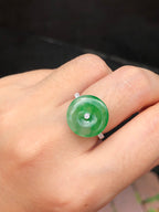 Icy Green Safety Coin Ring