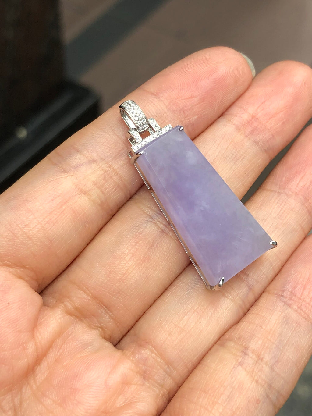 Lavender Jade Pendant