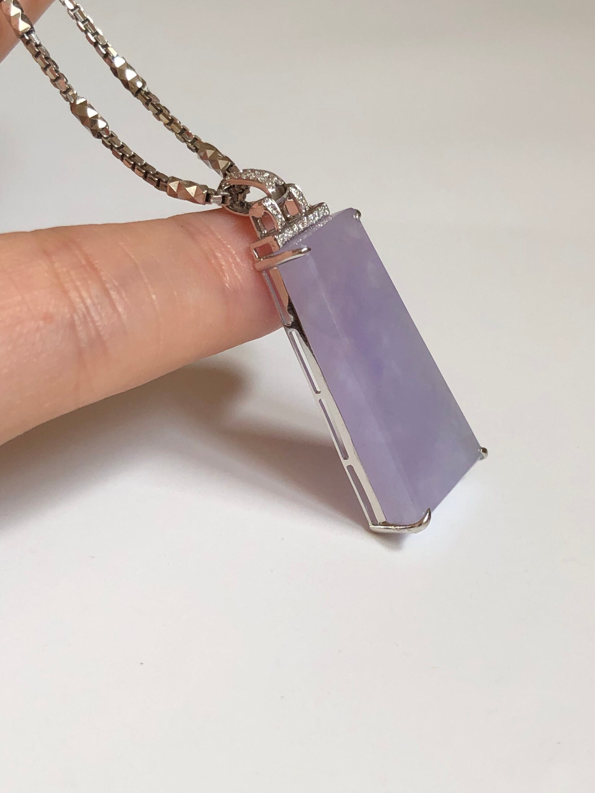 Lavender Jade Pendant