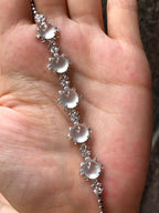 Icy Jade Cabochons Bracelet (Glassy Variety)