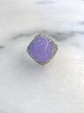 Lavender Jade Cabochon Ring