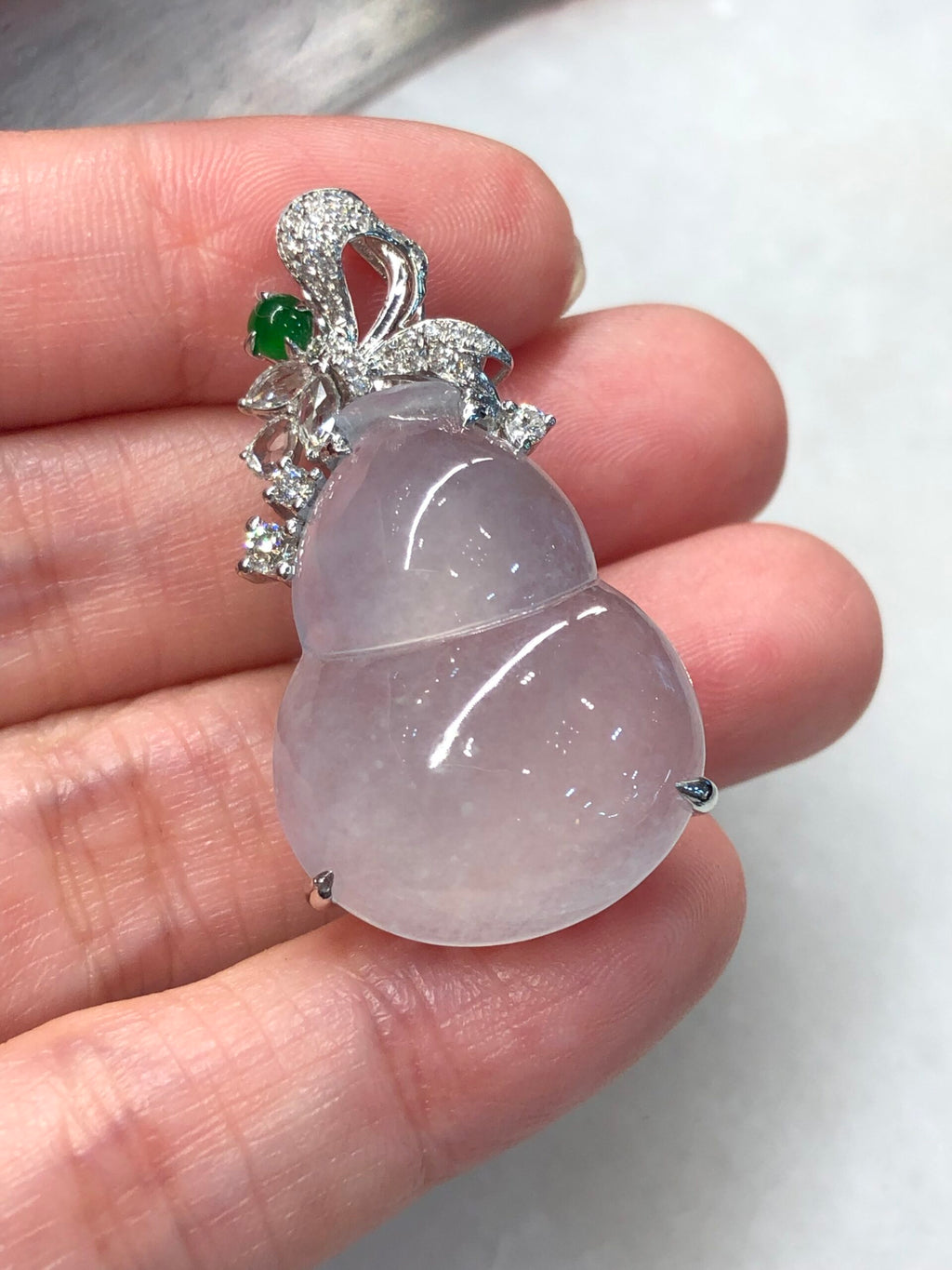 Icy Jade Gourd Pendant