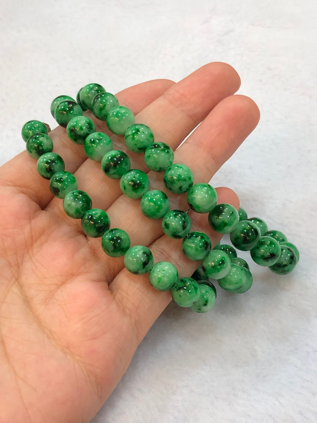 Green Jade Beads Necklace