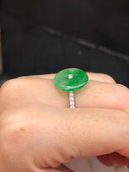 Icy Green Safety Coin Ring