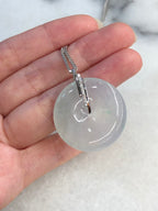 Icy with Green Jade Safety Coin
