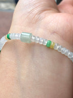 Icy Multi Colours Jade Bracelet
