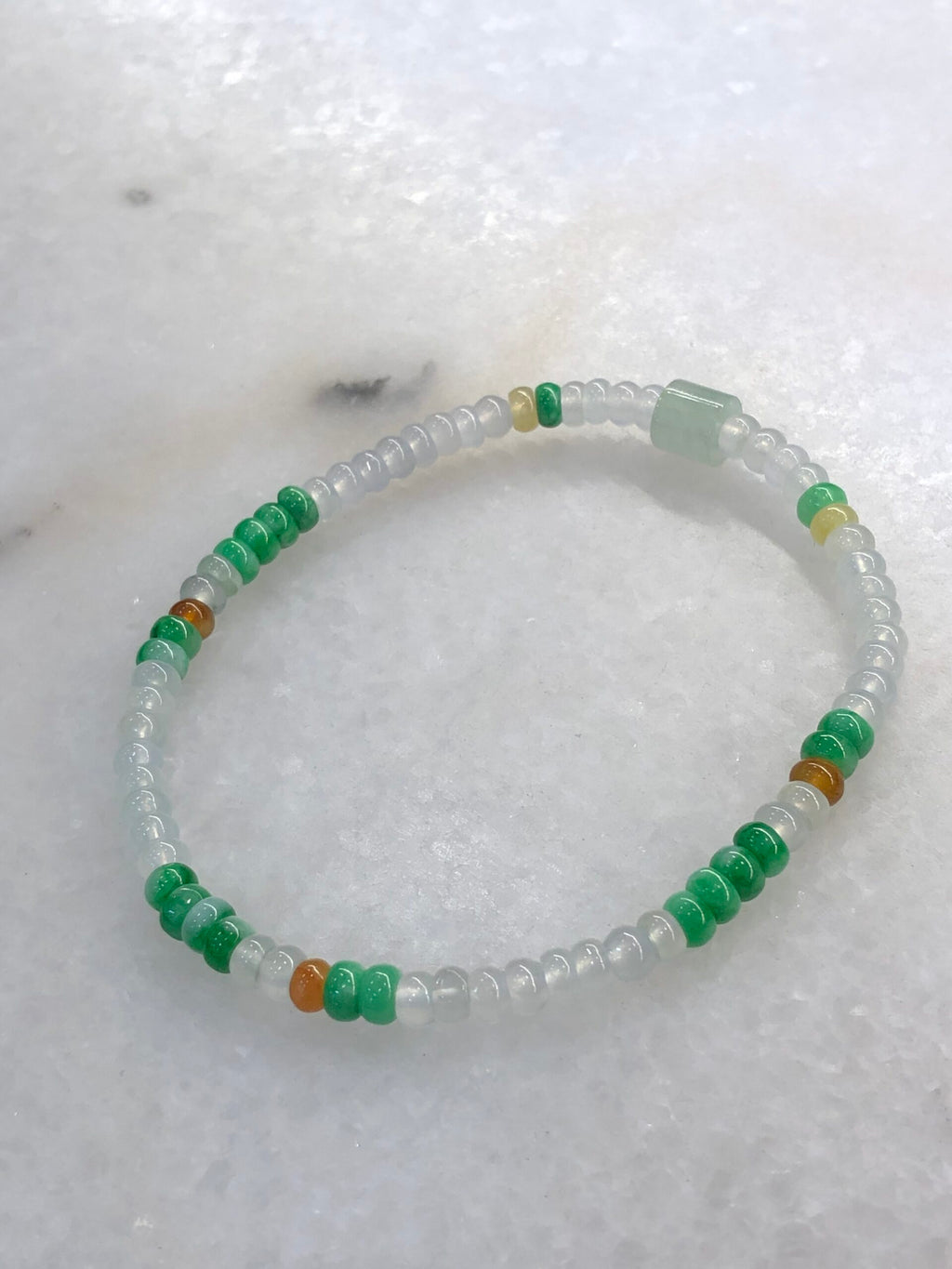 Icy Multi Colours Jade Bracelet