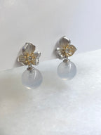 Icy Jade Balls Earrings