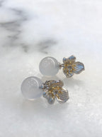 Icy Jade Balls Earrings