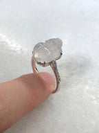 Icy Jade Pixiu Ring