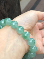 Icy Green Floral Jade Bracelet