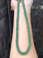 Green Jade Beads Necklace