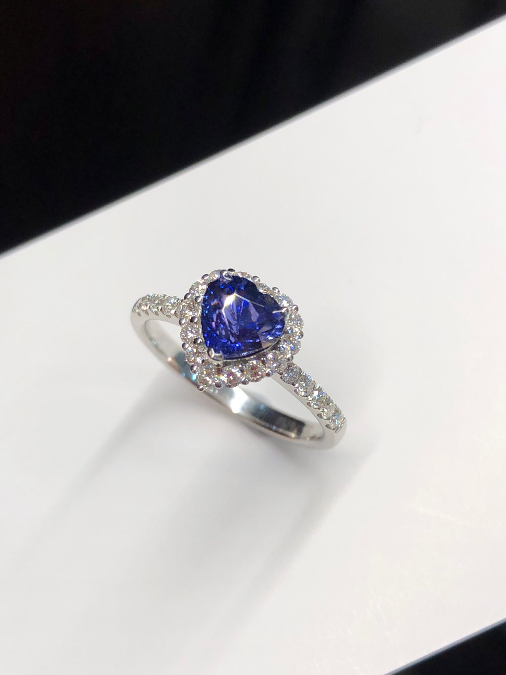 Unheated Royal Blue Sapphire Ring