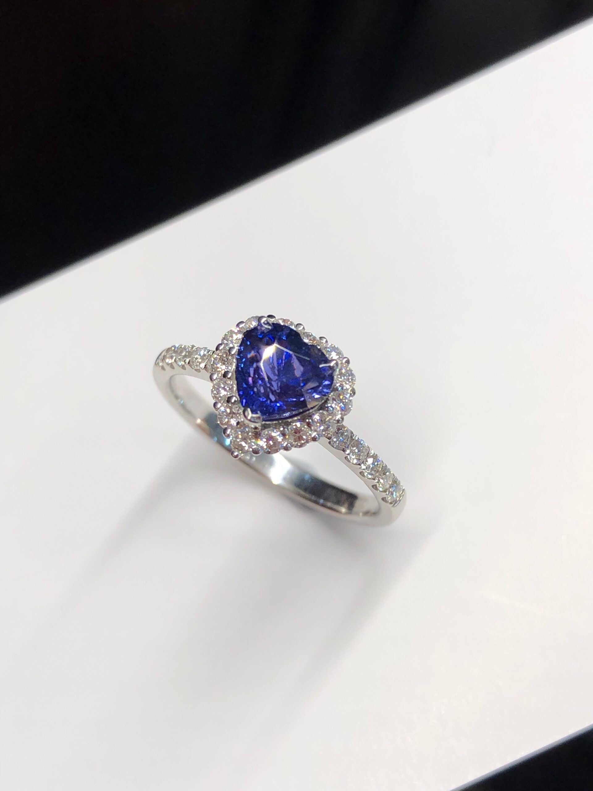 Unheated Royal Blue Sapphire Ring
