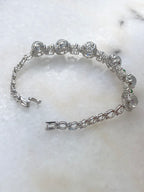 Icy Jadeite Cabochon Bracelet (Glassy Variety) | Natural Type A Jadeite | ClassicJade Singapore