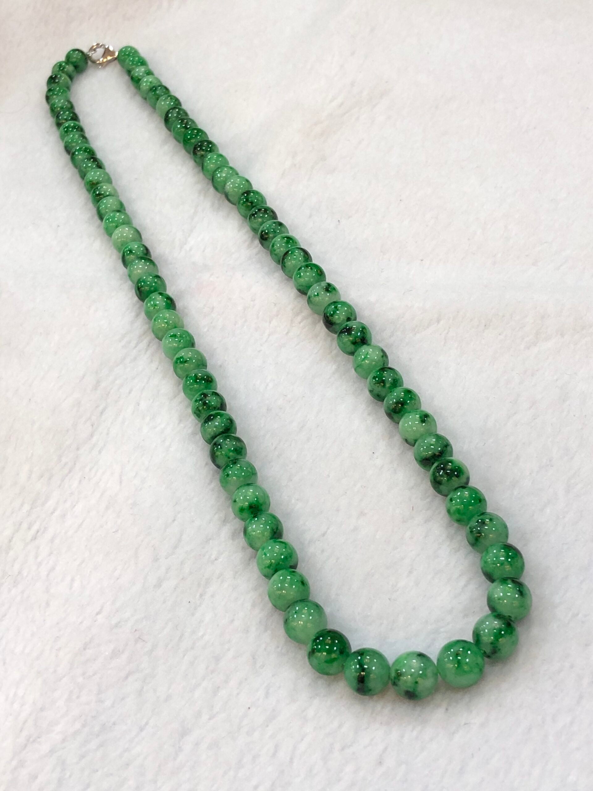 Green Jade Beads Necklace