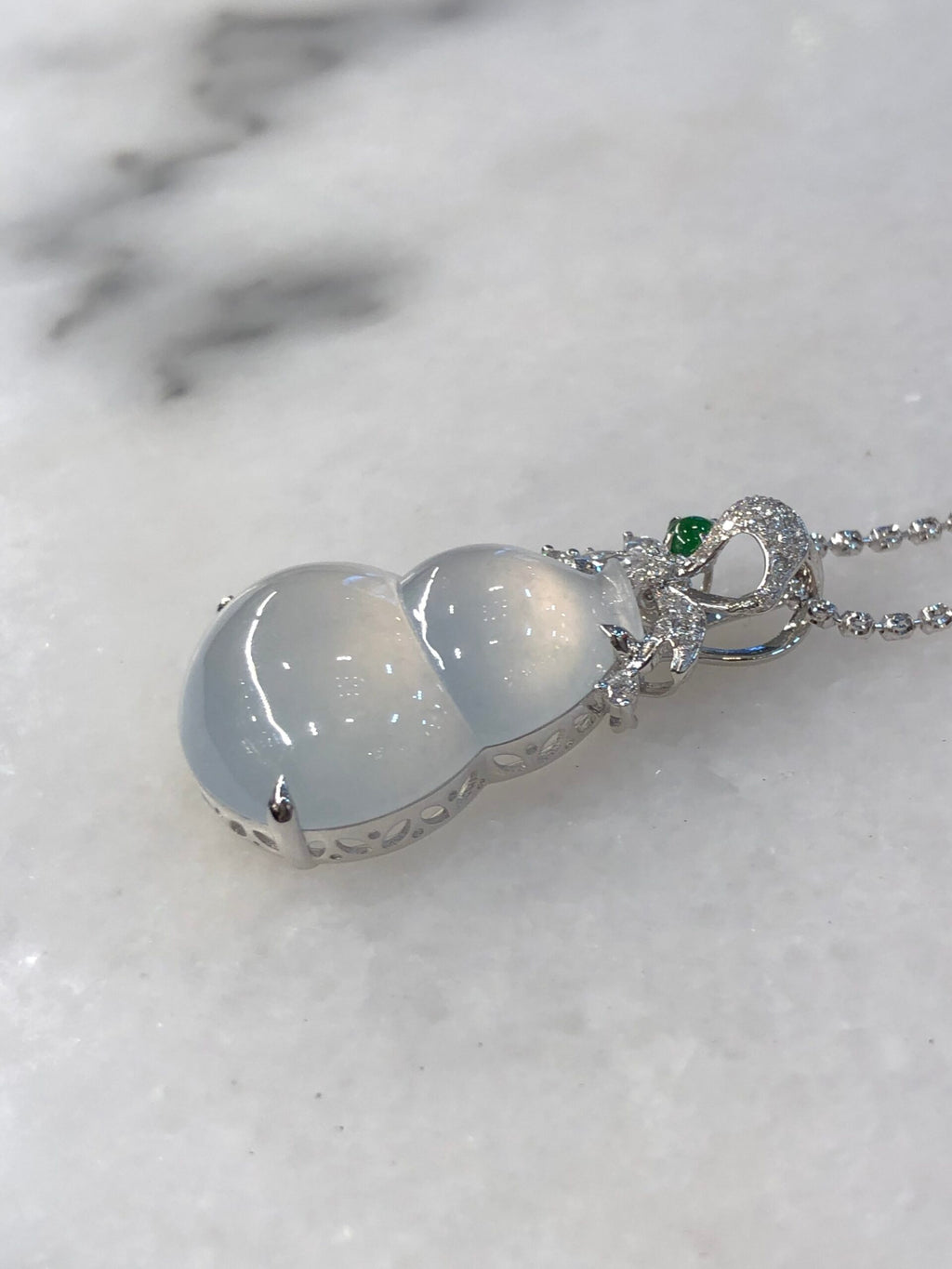 Icy Jade Gourd Pendant
