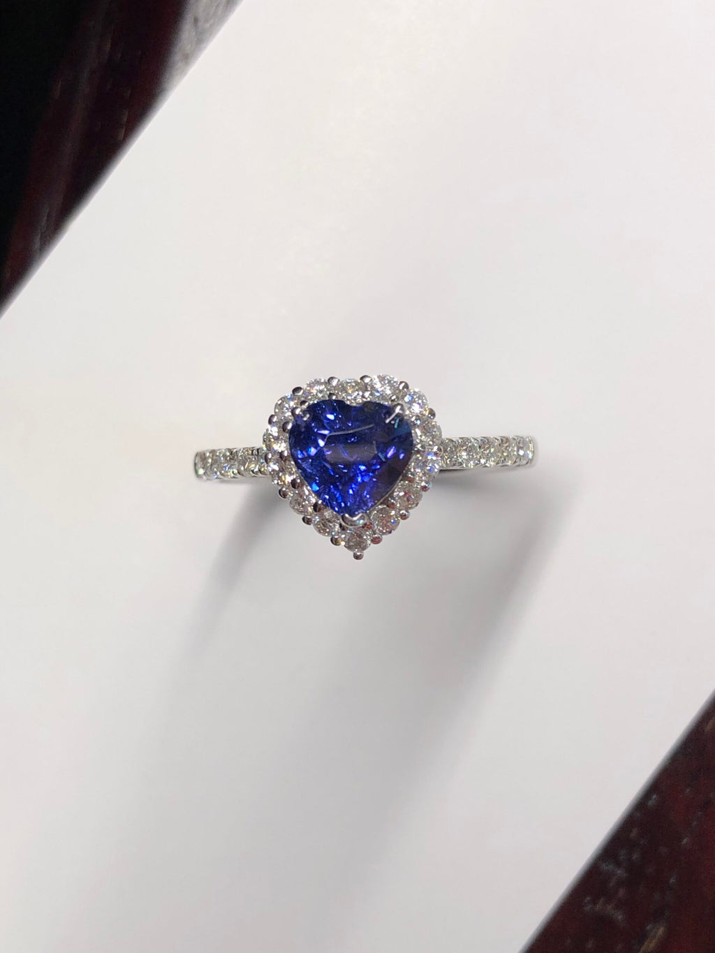 Unheated Royal Blue Sapphire Ring