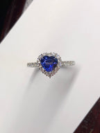 Unheated Royal Blue Sapphire Ring