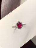 Unheated Pigeon Blood Ruby Ring