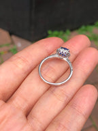 Unheated Royal Blue Sapphire Ring