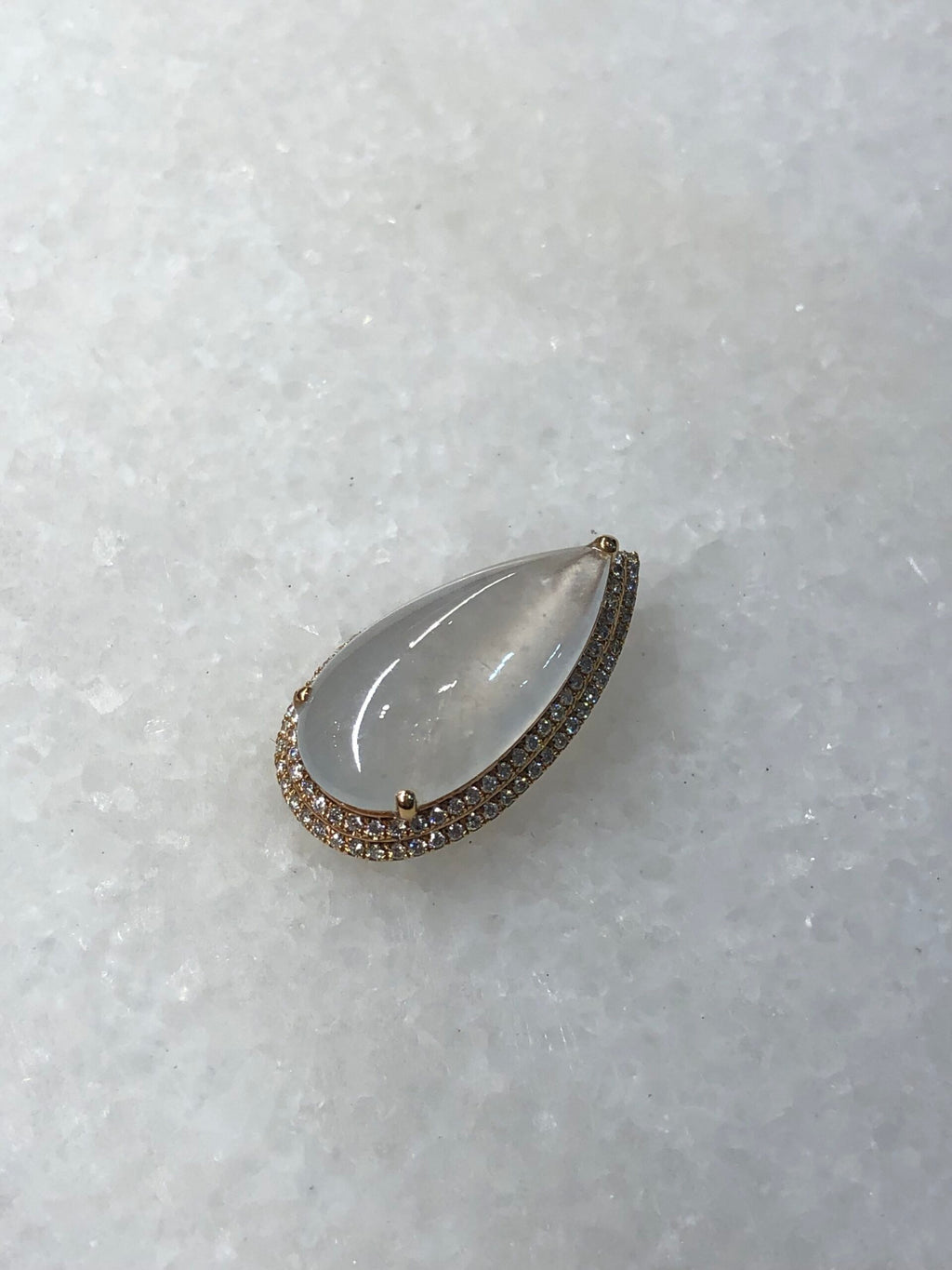 Icy Jade Water Drop Pendant