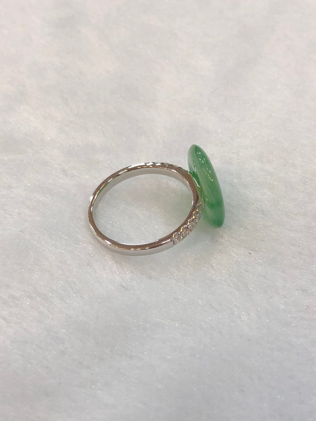 Icy Green Safety Coin Ring