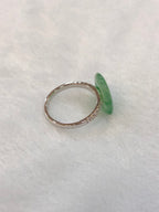 Icy Green Safety Coin Ring