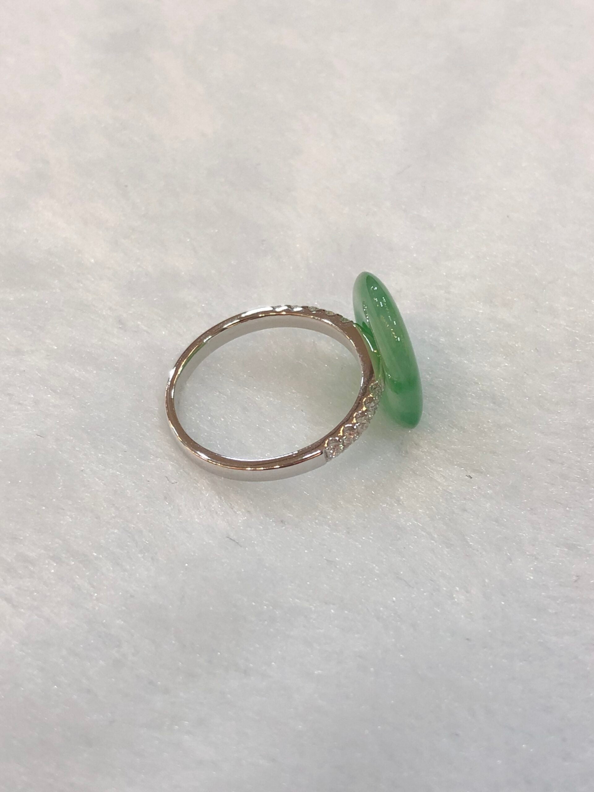 Icy Green Safety Coin Ring