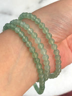 Icy Green Jade Beads Necklace