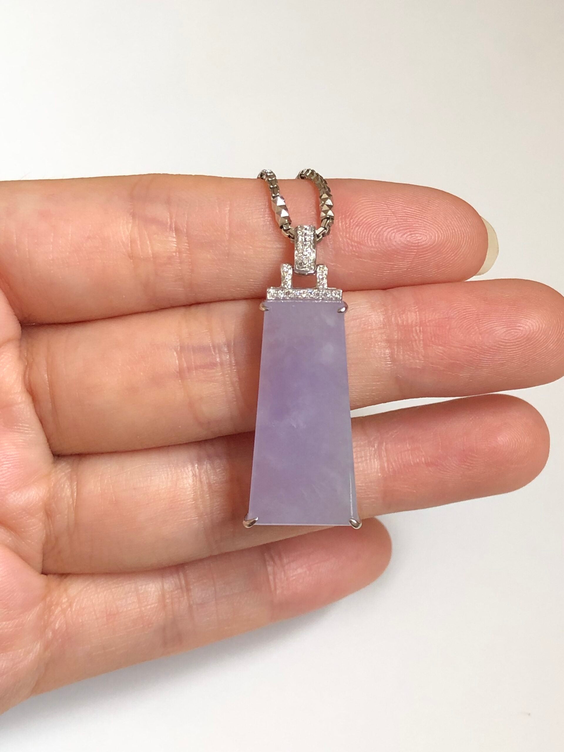 Lavender Jade Pendant