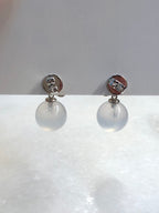 Icy Jade Balls Earrings