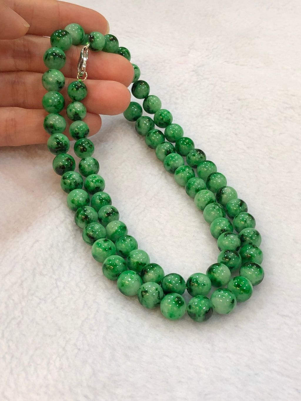 Green Jade Beads Necklace