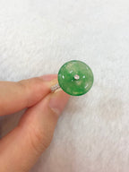 Icy Green Safety Coin Ring
